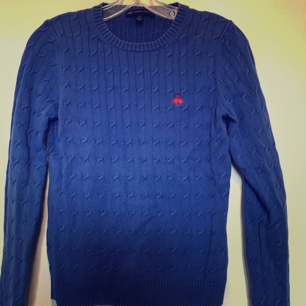 346 Brooks Brothers Cable-knit Sweater